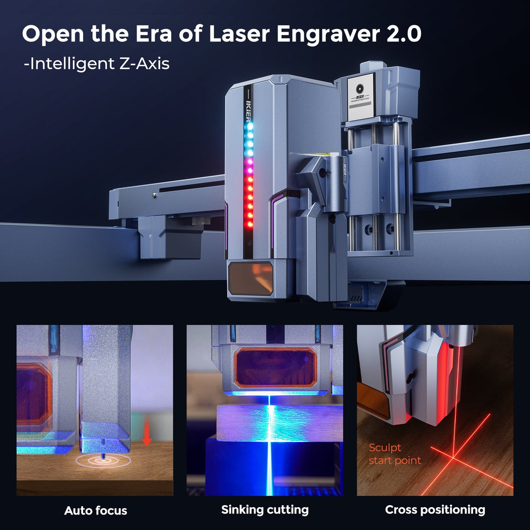 iKier K1 12W Higher Accuracy Laser Engraving and Cutting Machine - Atomstack EU