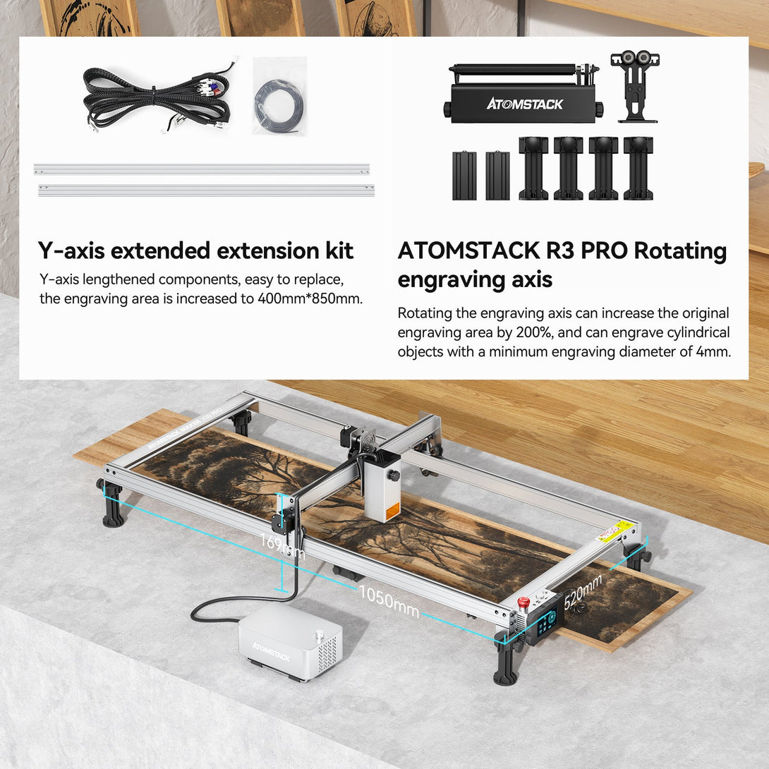Atomstack X30 Pro A30 S30 Pro Extension Kit for Increase Working Area - Atomstack EU