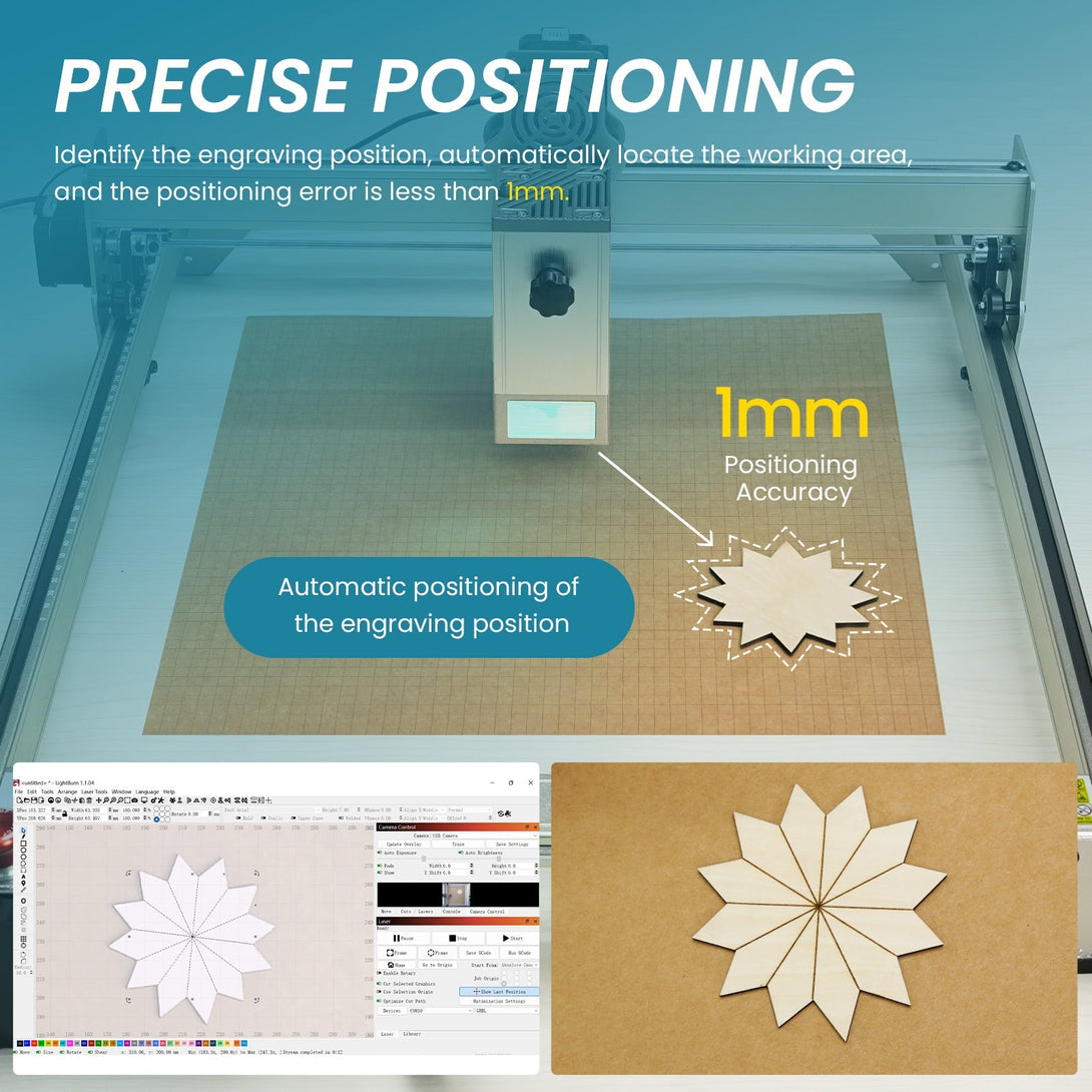 iKier C1 Lightburn Camera Precise Positioning For Laser Engraver - Atomstack EU
