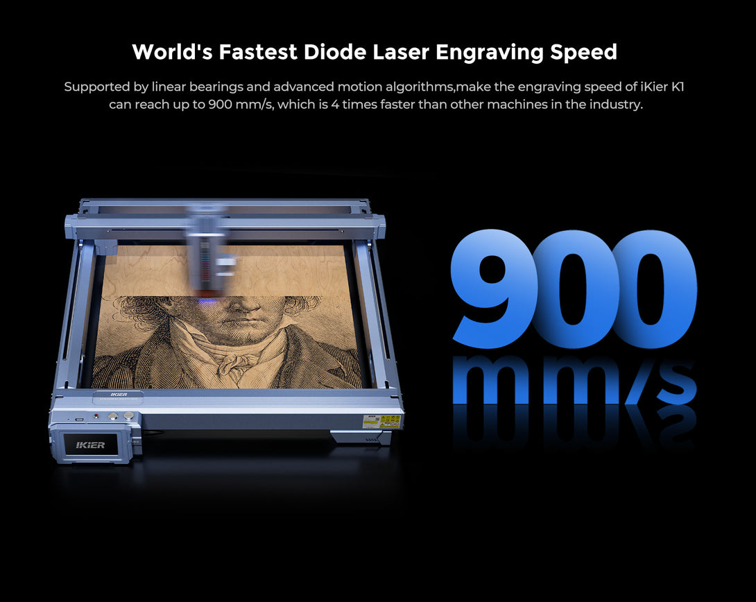 iKier K1 Pro Max: 48W/24W Power Switching Laser Engraving And Cutting Machine - Atomstack EU