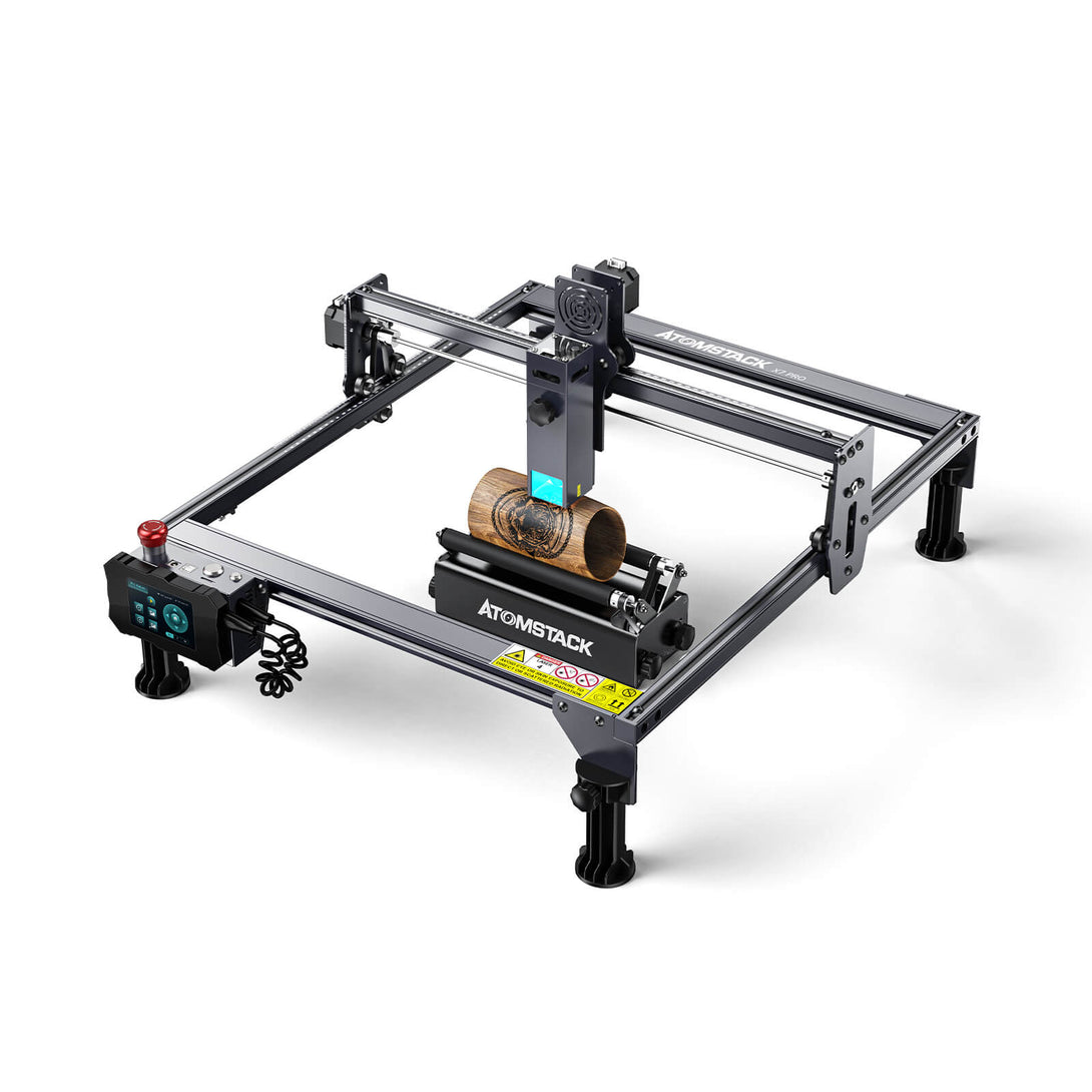 Atomstack X7 Pro 50W Laser Cutting Machine + R1 PRO Multi-function Chuck Rotary - Atomstack EU