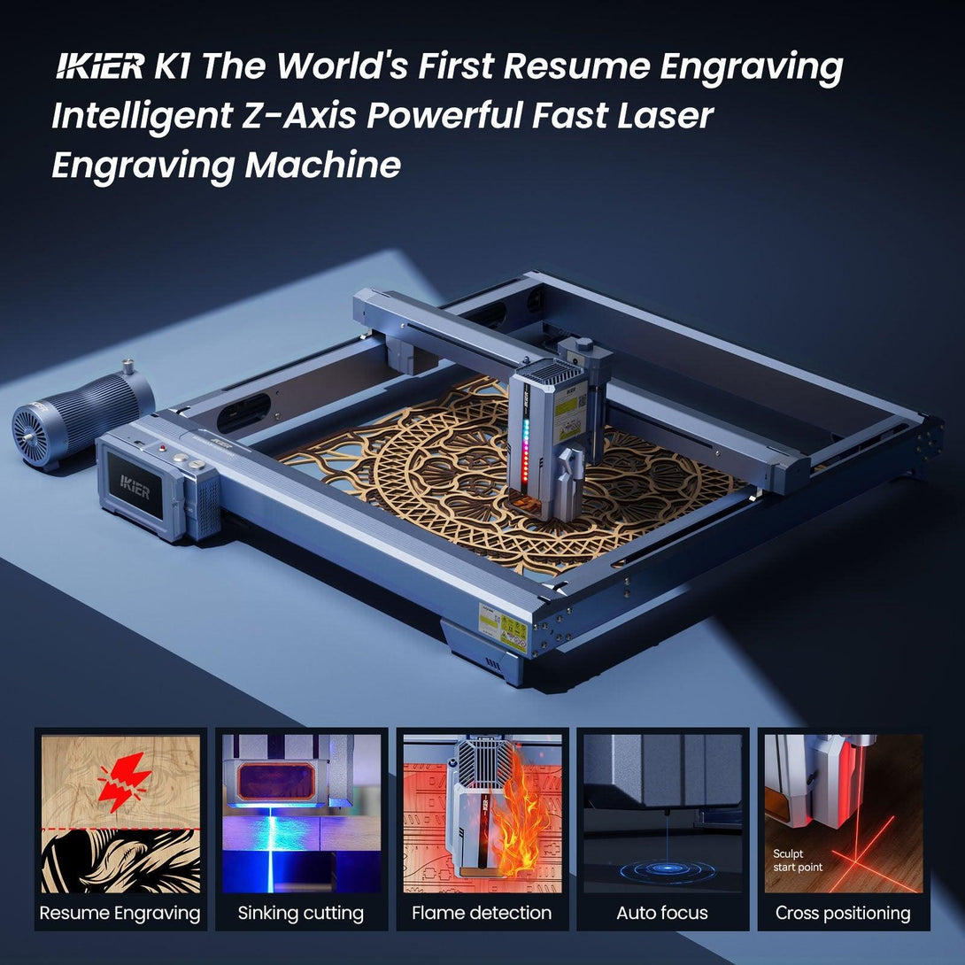iKier K1 Ultra 36W Smart Laser Engraving and Cutting Machine - Atomstack EU