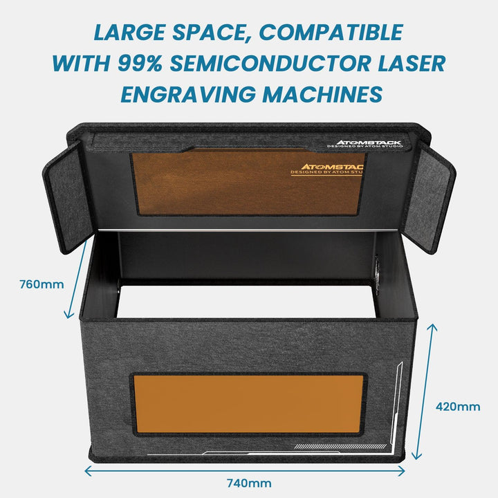 Atomstack FB2 Enclosure Foldable Dust-Proof Cover for All Brand Laser Engraver - Atomstack EU