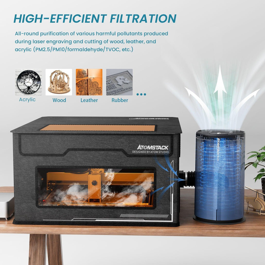 Atomstack D2 Air Purifier for Laser Engraver Smoke Filter - Atomstack EU