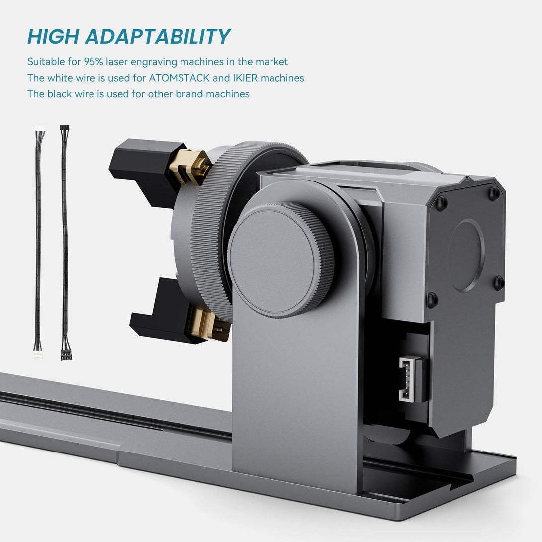 Atomstack R1 Pro Multi-function Chuck and Roller Rotary for Laser Engraver - Atomstack EU